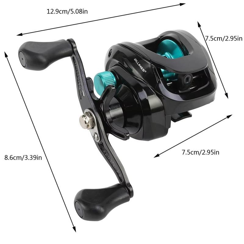 New  Anti-explosion Line Left/right Hand 8KG Maximum Resistance 5+1 Bearing Fishing Reel Suitable for Marine Environment Bait Fishing Tools