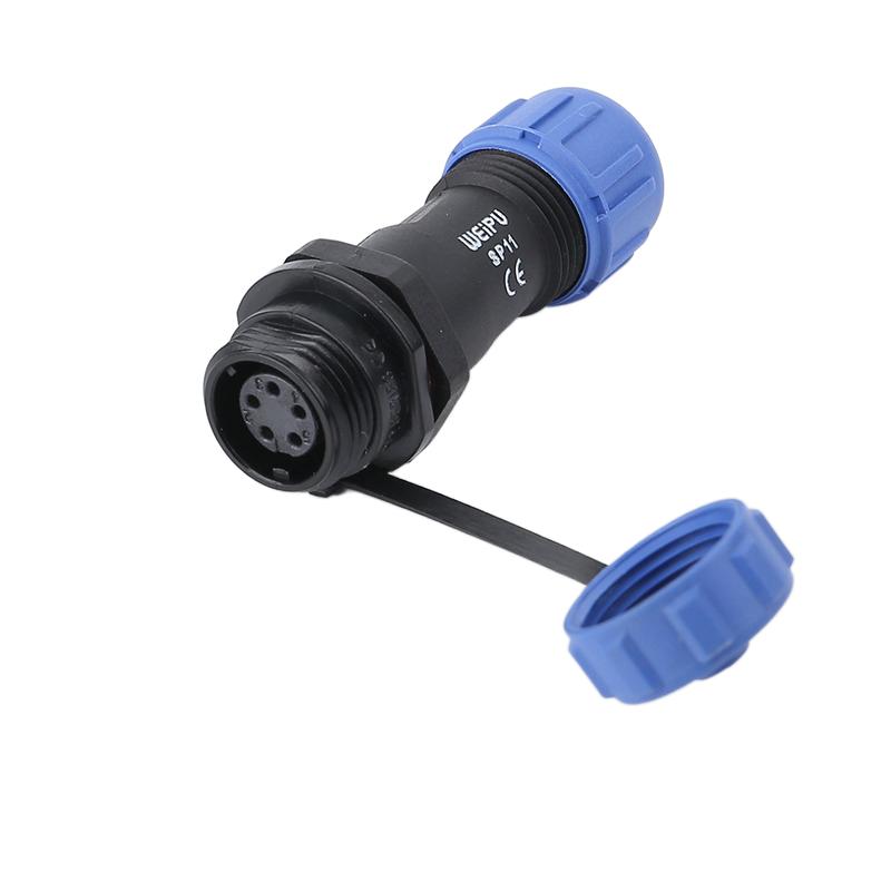 WEIPU SP11 SP1110/P SP1110/S IP68 Low Voltage 2 3 4 5 Pin Electronic Connector Waterproof DC AC Power Cable Wire Adapter LED