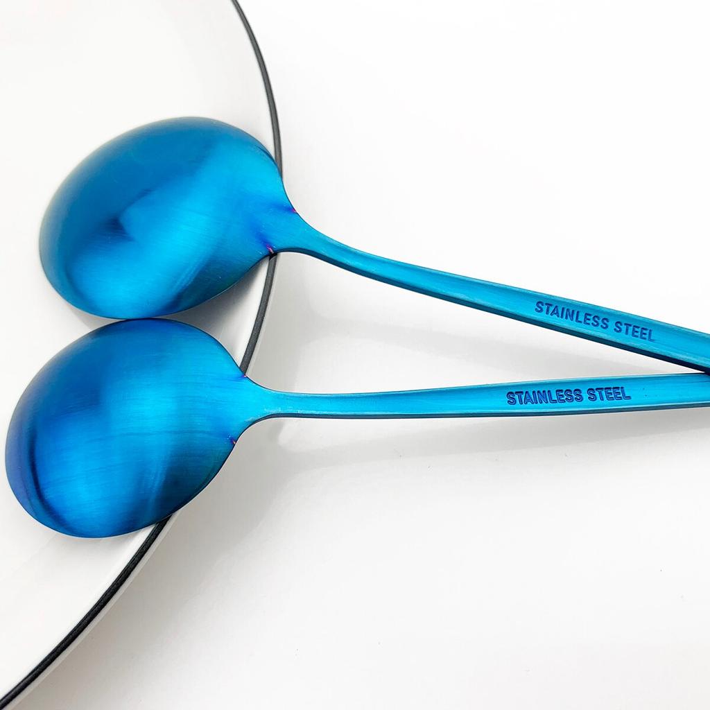 Matte Tableware Set Gold Cutlery Set Stainless Steel Dinnerware Set Knife Fork Spoon Flatware Teaspoon Western Kitchen Silverware