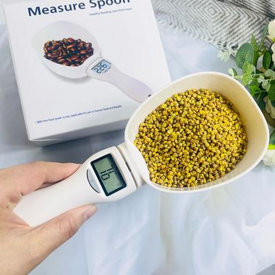 Cuchara Medidora Digital para Alimentos para Mascotas Cuchara Medidora para Alimentos para Mascotas Adecuada para Medir Alimento para Gatos y Perros Cuchara para Harina