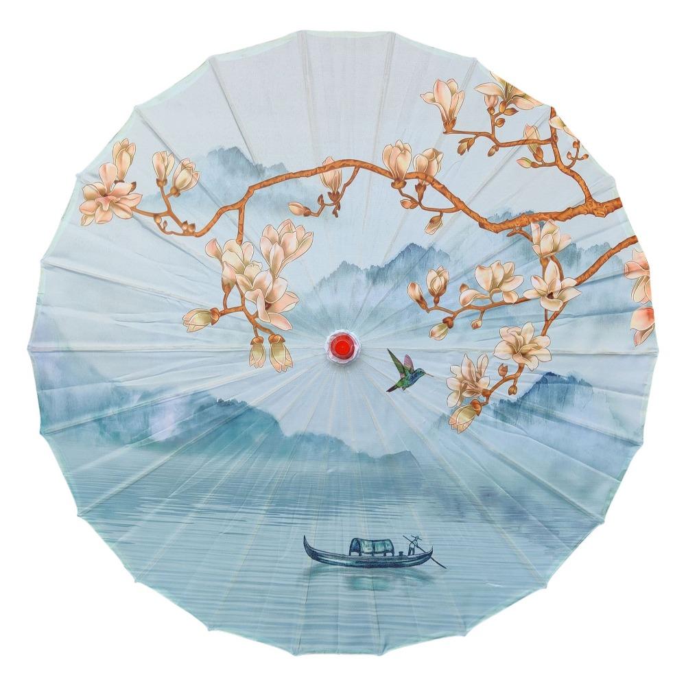 70 Cm Silk Cloth Women Umbrella Chinese Style Chinese Oil Paper Umbrella  Photograph Prop