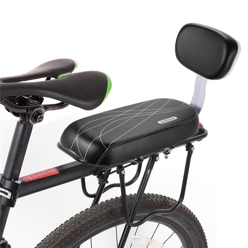 Lixada Zadní sedátko na kolo Cyklistika Kolo Kolo MTB PU Kůže Měkký polštář Zadní nosič Sedadlo Dětské sedátko s opěrkou zad