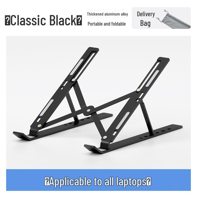 N3 Aluminum Laptop Stand - Double Layer Adjustable Folding Desk