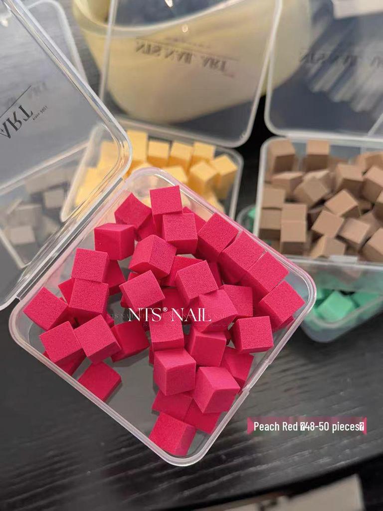 New Color Patting Sponge: Mini 1cm Tofu Gradient Blush Nail Art Tool