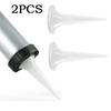 Home Improvement Caulking Nozzle Plastic White 2pcs