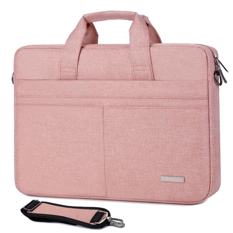TS JYL laptop bag,Laptop Handbag Oxford Chain Casual Business Office Bag 13 inches розовый