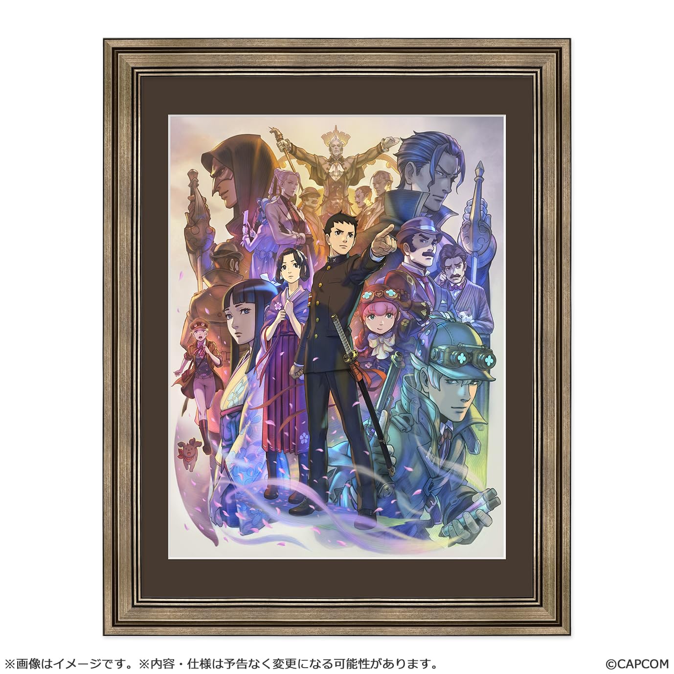 

Capcom Great Ace Attorney 2 Ryunosuke Resolve Main Visual Framed Character Fine Graph H497 x W390 x D21mm Paper - Naruhodo s - Approx.