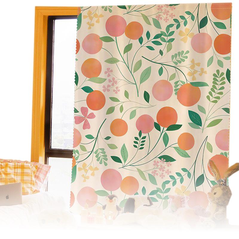 Cortina Elegante de Velcro para Janela Autoadesiva Cortinas Blackout para Decoração de Casa e Quarto