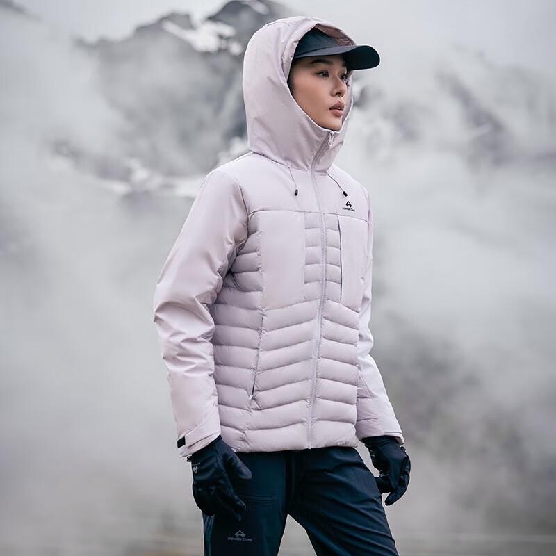 Tuoluzhe Women's Paneled Hooded Puffer Jacket