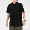 Puma Ensfarget avslappet sportspolo med korte ermer for menn topper svart 656579-03