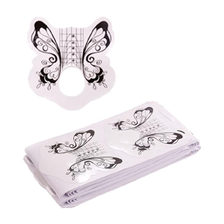 100 Pieces Nail Sculpting Forms With Strong Adhesive Nail Extension Accessory For Seamless Application At Home Or Salon