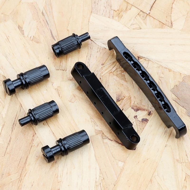 12 String Electric Guitar Bridge Roller Saddle Bridge Tailpiece Easy Install