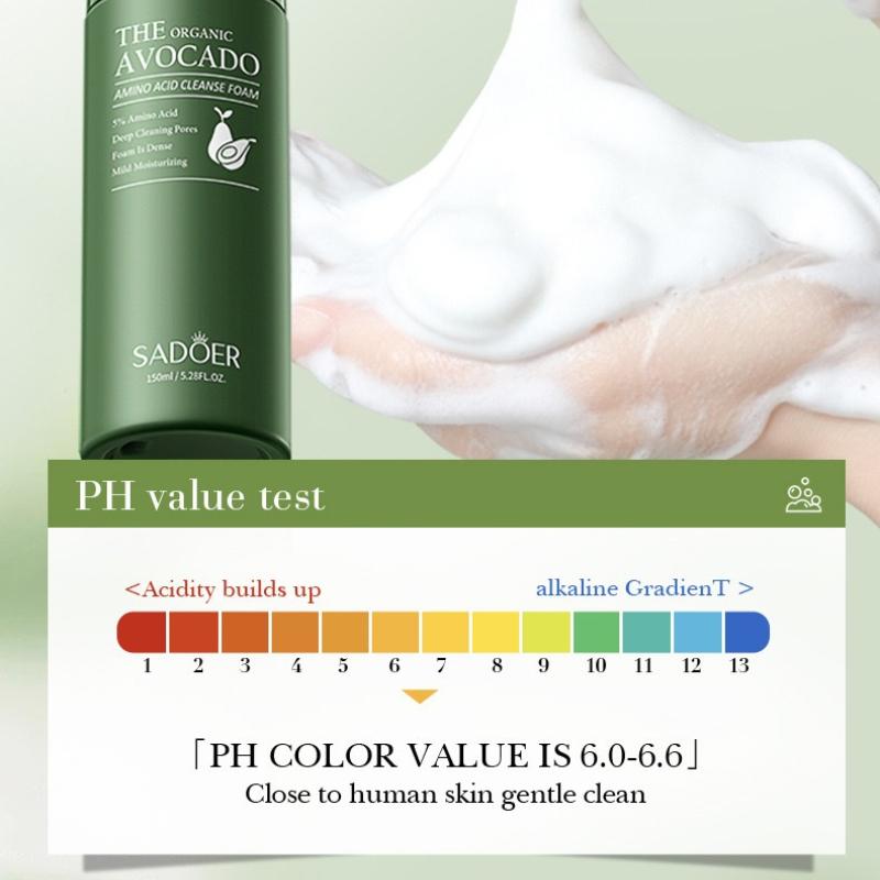 Avocado Moisturizing Facial Cleanser SADOER Amino Acid Cleansing Cleansing Foam