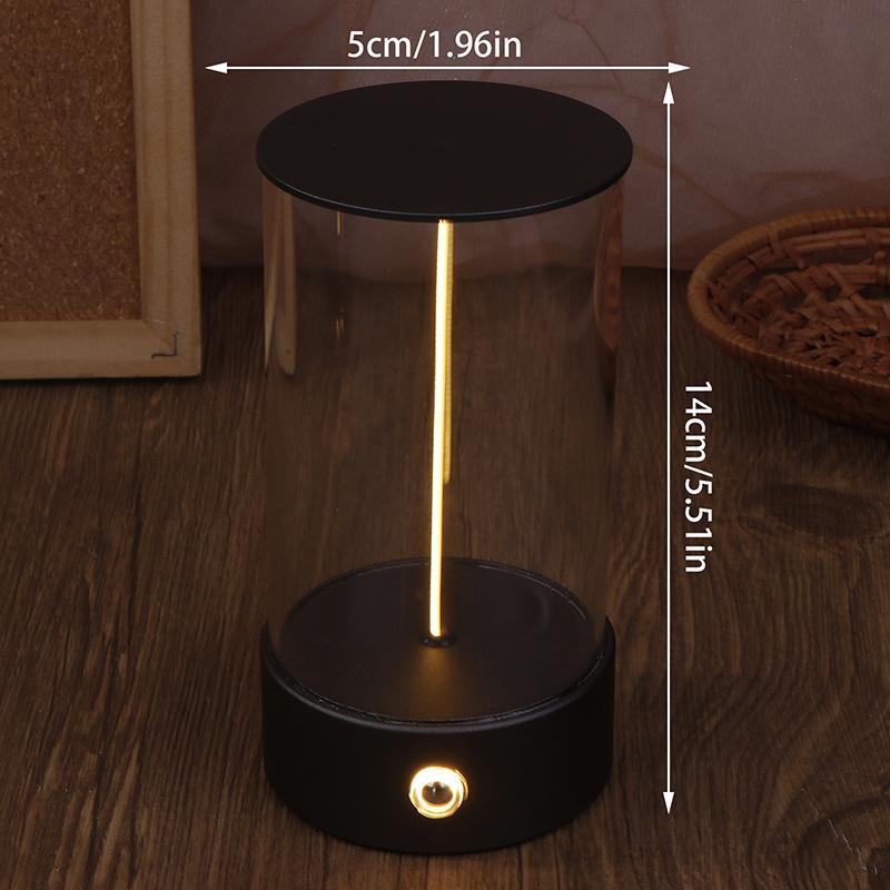 Mini Minimalist Table Lamp Cordless Led Desk Lamp Rechargeable Modern Night Lights Portable Nightstand Lamps For Bedroom