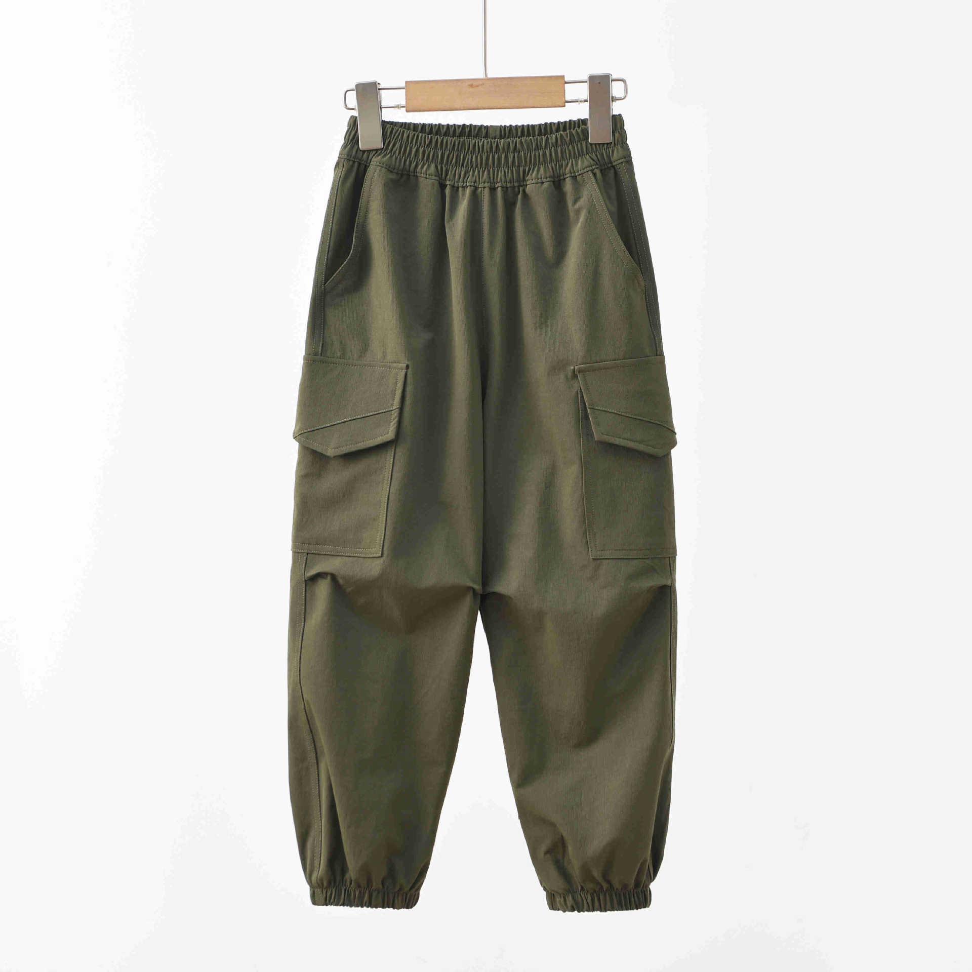 

Детские водоотталкивающие брюки карго с карманами - Осенние уличные походные брюки для мальчиков и девочек 150