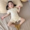 Children's Home Clothes Summer Children's Pajamas Suit Girls Home Clothes Cotton Short-sleeved Suit Cartoon