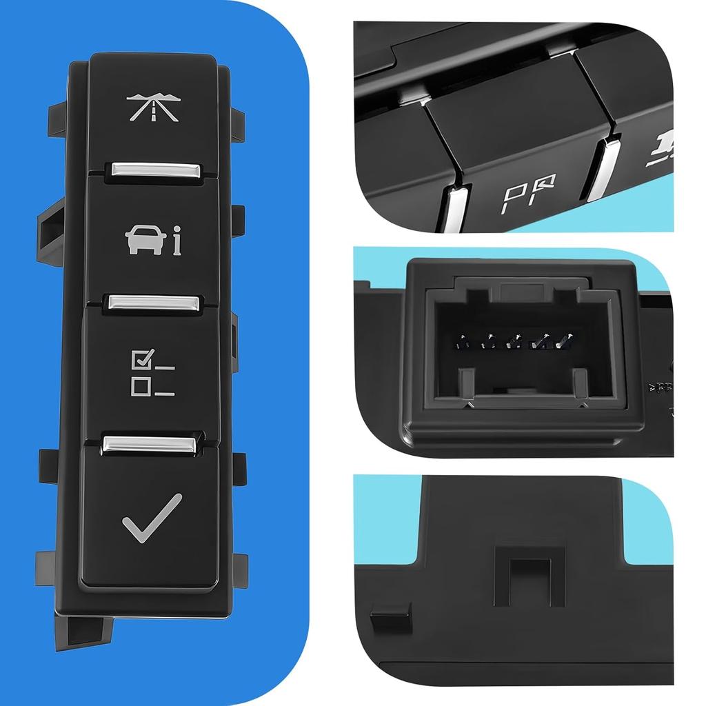 Car Driver Information Center Display Switch Fits for 2007-2020 Chevy Express Silverado Suburban Avalanche GMC Savana Sierra GMC Yukon XL Hummer H2
