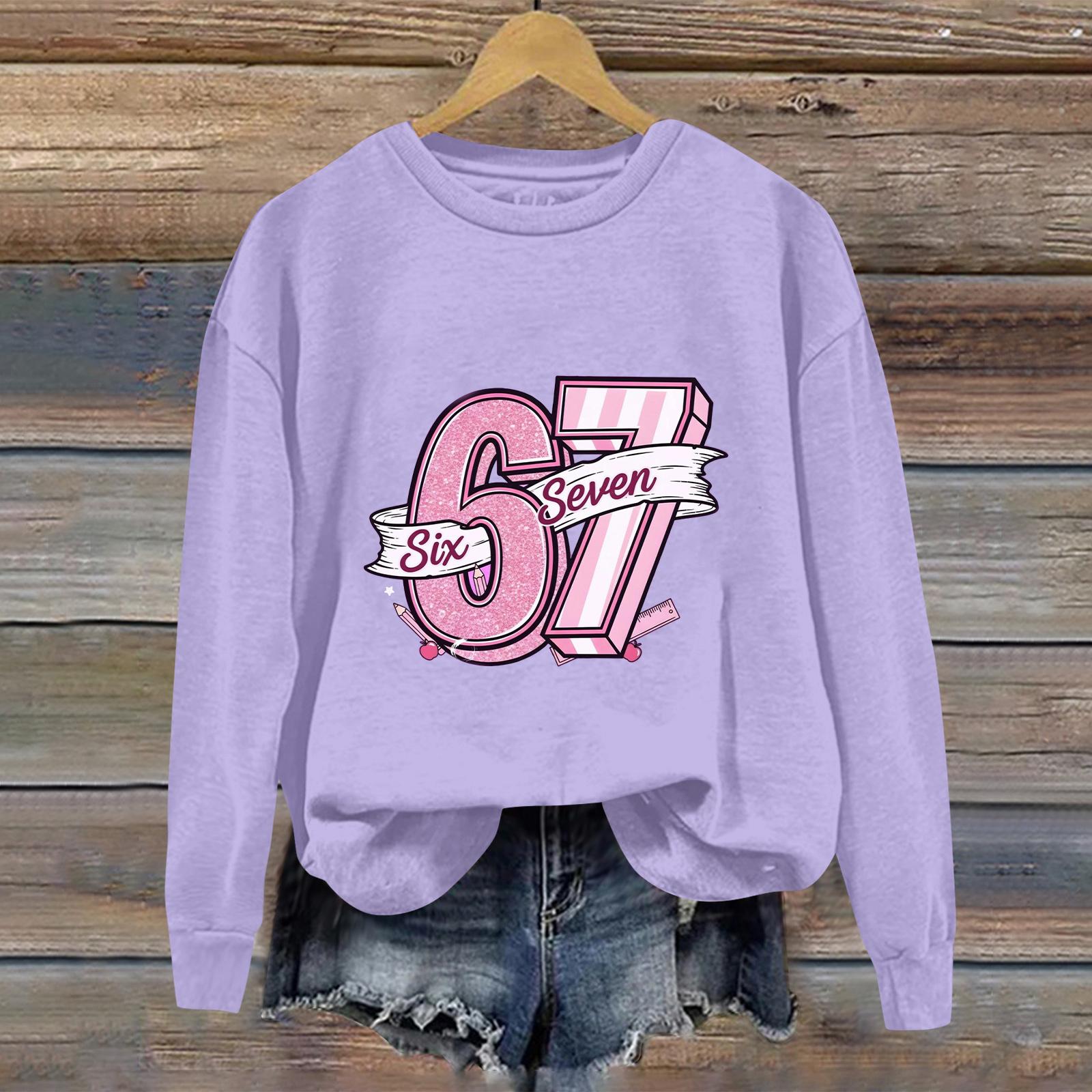 

Женский повседневный худи с длинными рукавами и цифровым принтом M фиолетовый