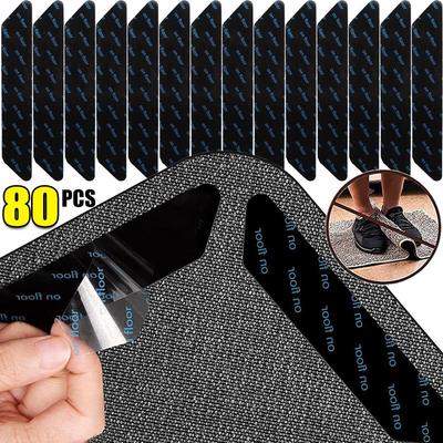 Teppich Anti-Rutsch Aufkleber Wiederverwendbar Waschbar Anti-Einrollen Teppichflicken Fixierte Aufkleber Boden Teppichmatte Klebeband Greifer Ecke Matte