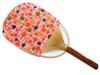 Marugame Uchiwa Dot and Check Red Polka Dot Bamboo Uchiwa Made with Kyoto Washi Made In Japan [5 Senses] (Polka Pattern) (Uchiwa) Paper,