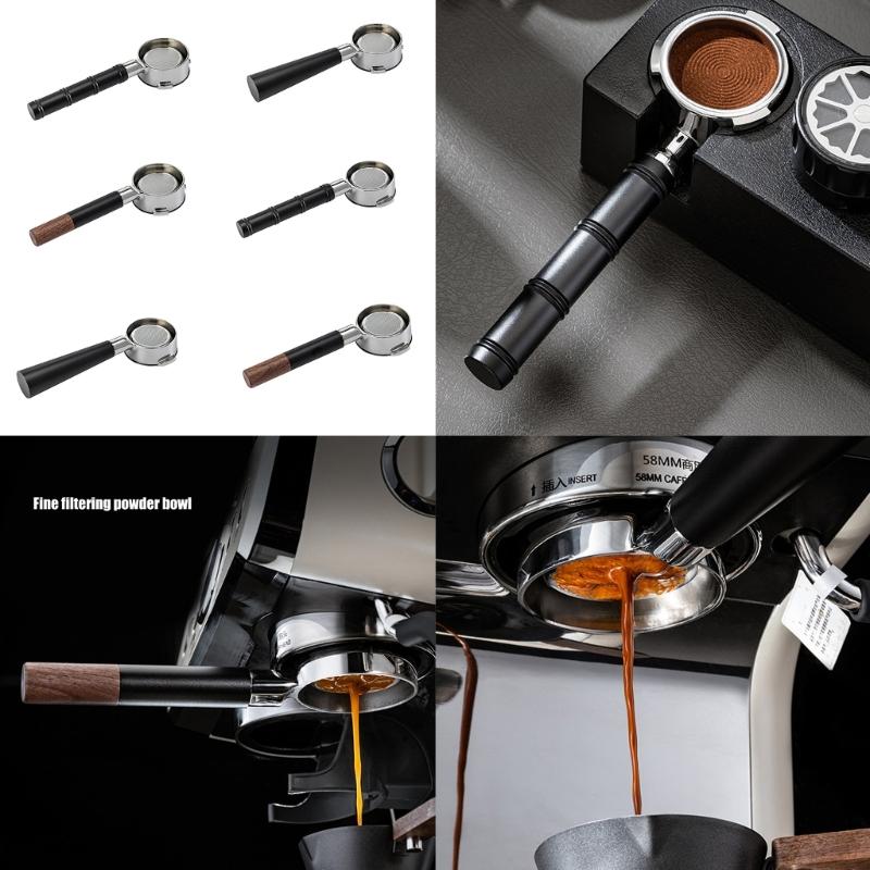 Heat Resistant Ergonomic Coffee Machine Portafilter 58mm Replacement Handle Metal Texture for E61 Series Models