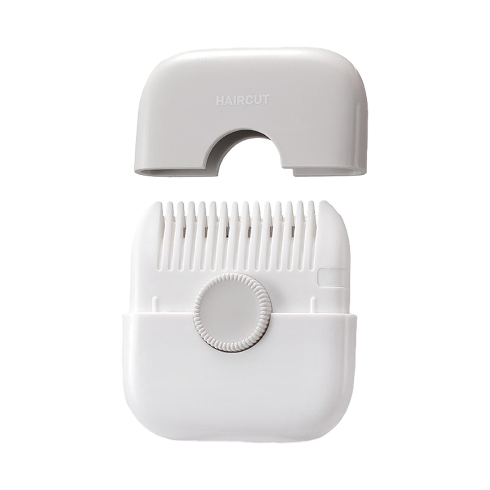 

User-Friendly 2-in-1 Hair Trimmer Comb for Easy Split End Removal Multifunctional Plastic Premium Blades Portability, Gray сірий колір