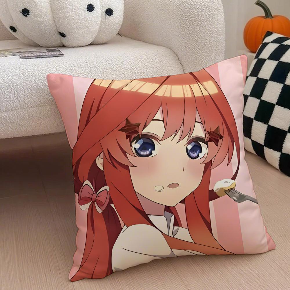 NNakano IItsuki Cushion Cover Throw Pillow Cover Hidden Button Durable Polyester Chair Cushion