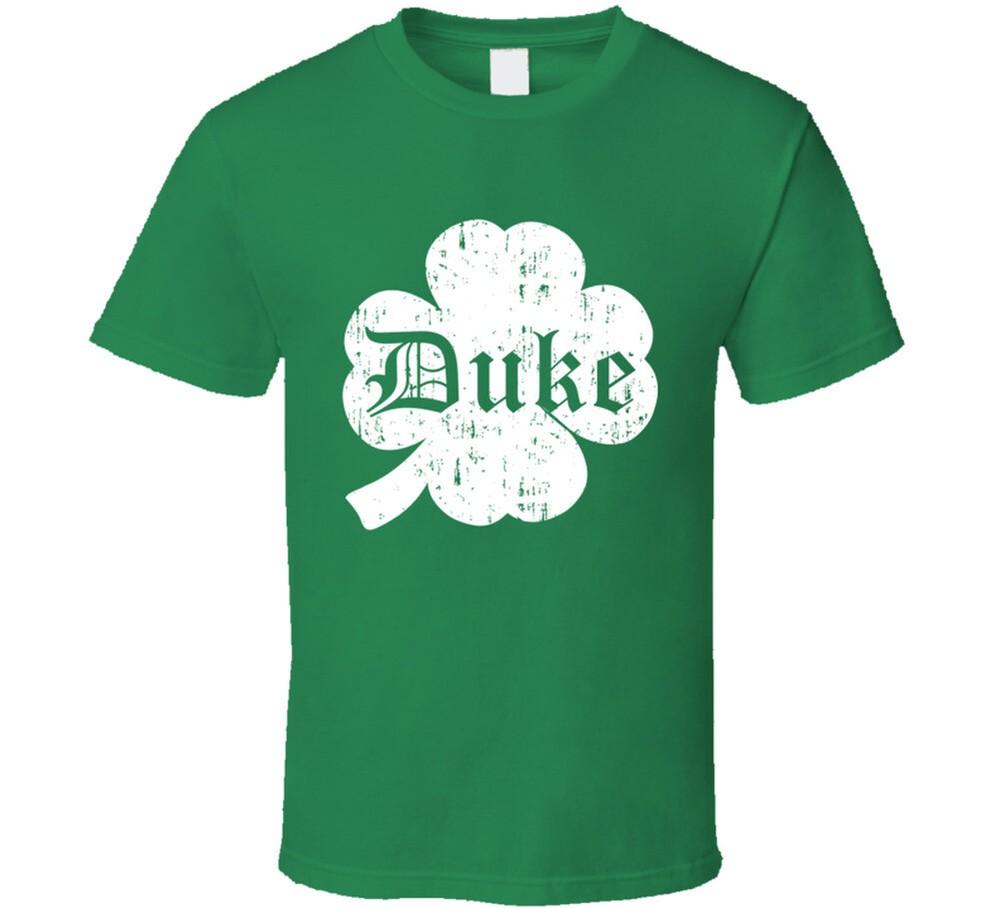 

Duke St Patricks Day Clover Name T Shirt 4XL