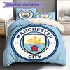 Povlečení s motivem Manchester City FC Domácí dekorace Dárek k narozeninám (1 * povlak na peřinu + 2 * povlak na polštář, bez jádra)