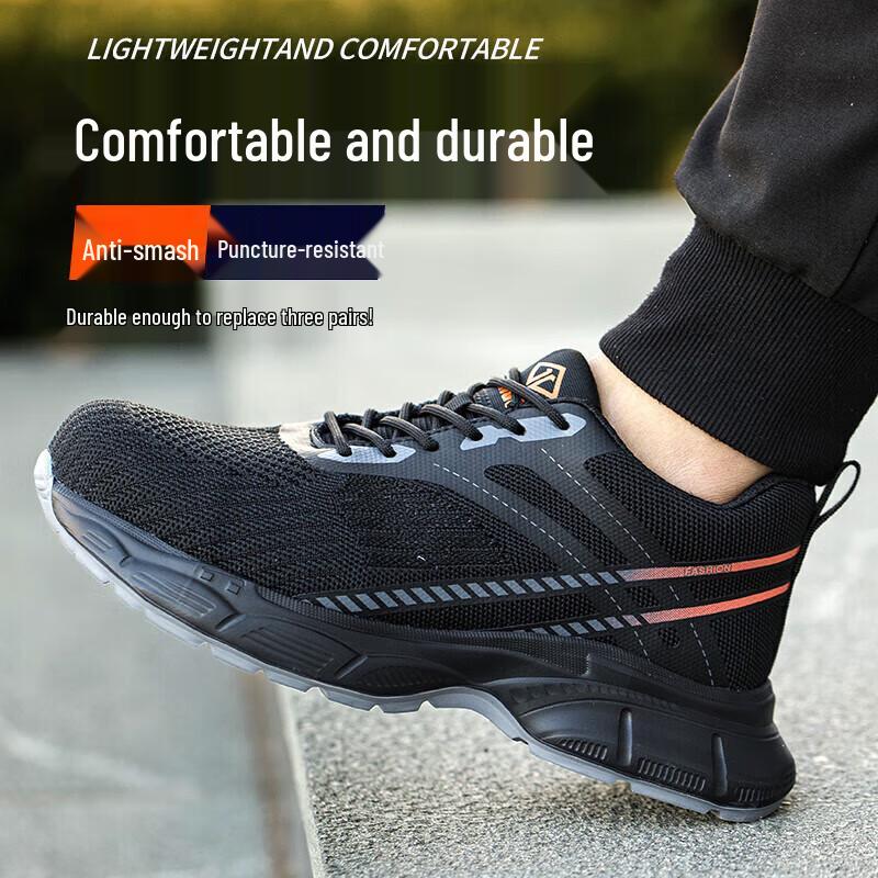 Dinggu Men s Lightweight Steel Toe Safety Shoes 40