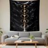 Vertical Tapestry Norse Rune Circle Moon Night Mystical Wall Hanging Decor for Men Cave Spiritual Bedroom Pagan