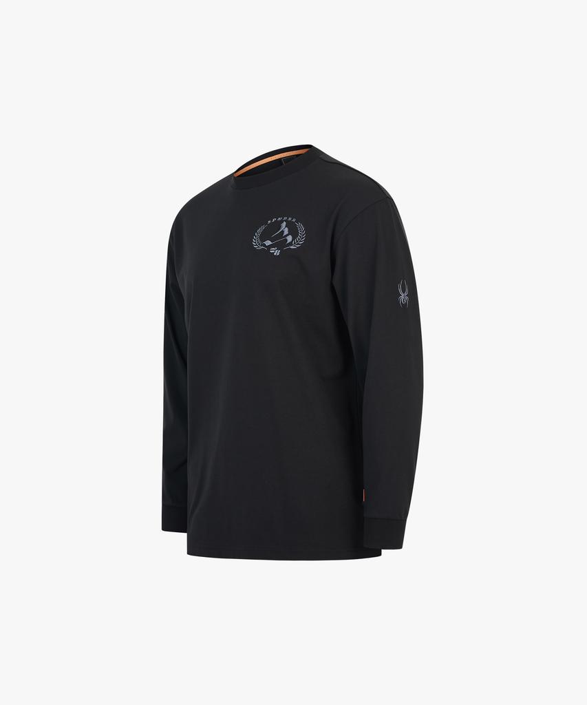 SPYDER Men'S Rocky Embroidered Long Sleeve T-Shirt Spjfcnrl301Mblk