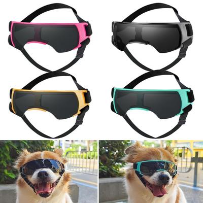 Dog Goggles Small Breed UV Protection Sunglasses Windproof Anti-Fog Shatterproof for Small