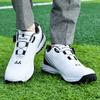 2025 new golf shoes men's shoes waterproof shoes automatic rotating shoelaces casual sports shoes no nails
