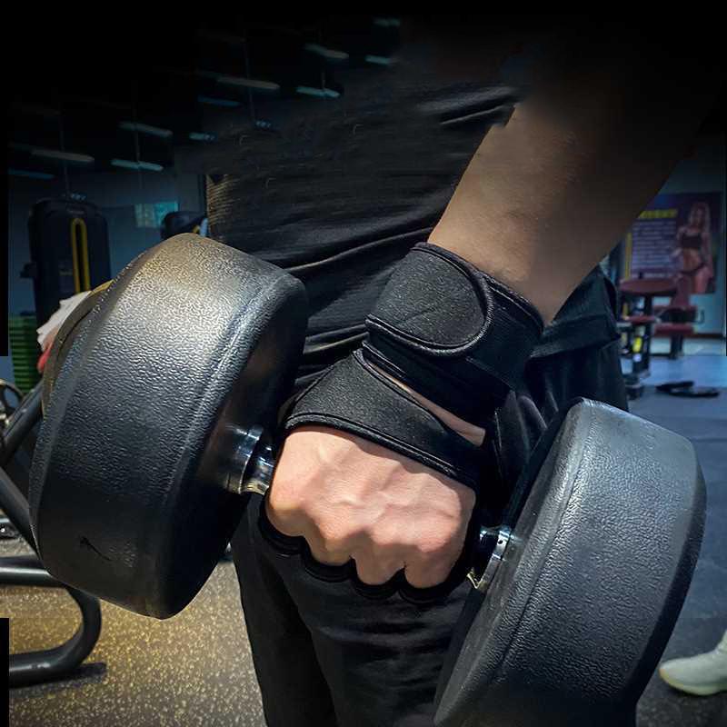 Non-slip Half Finger Training Gloves Women Men Fitness Sports Body Building Gymnastics Grips Gym Hand Palm Protector Gloves