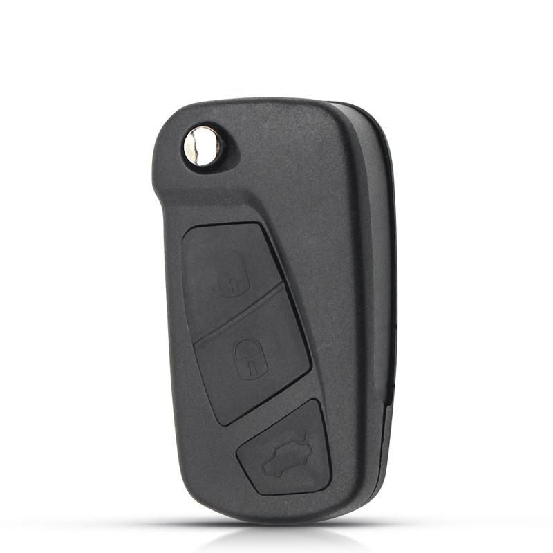 KEYYOU Ny 3-knapps Fällbar Flip Fjärrkontroll Bilnyckel Skal För Ford KA Hållare 2008 2009 2010 2011 2012 2013 2014 2015 2016 Fob Fodral