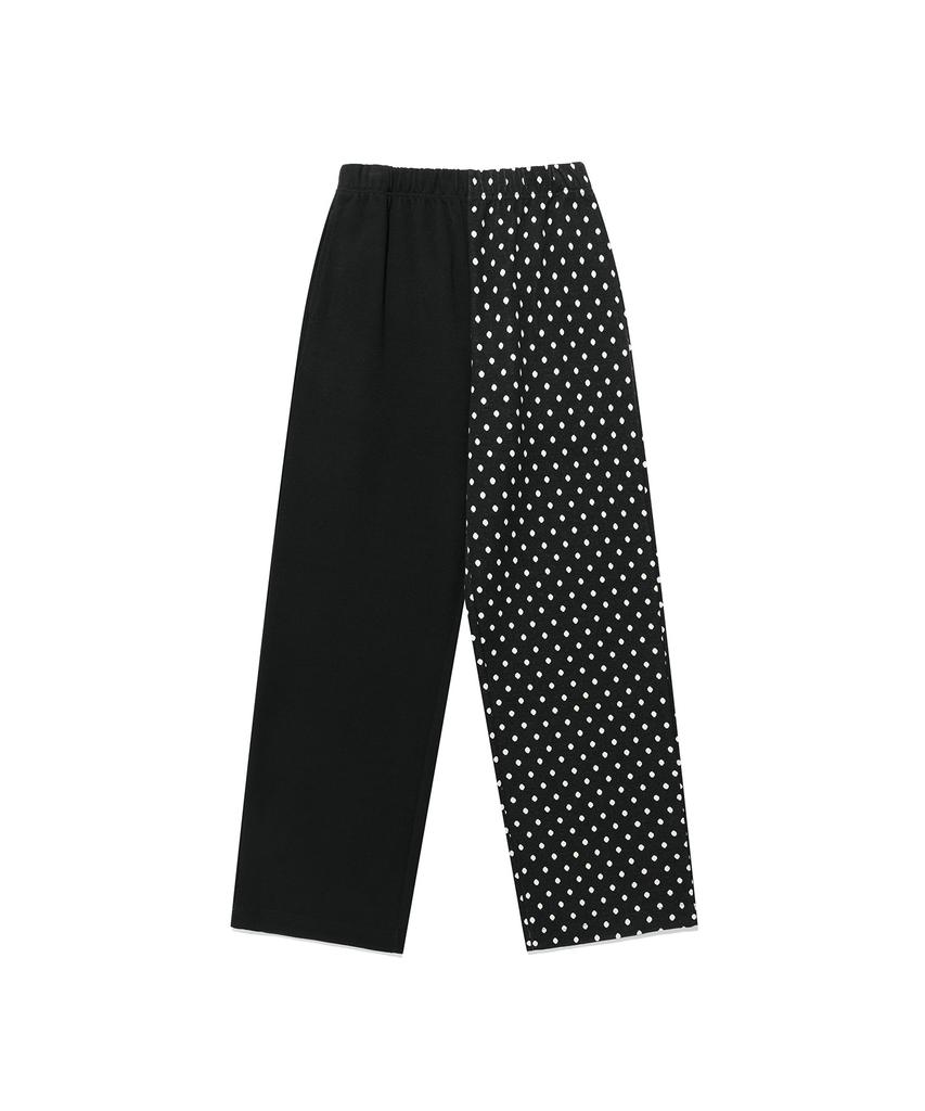 ISTKUNST Dot Combi Pants_Black(Ik2Fffpa01A)