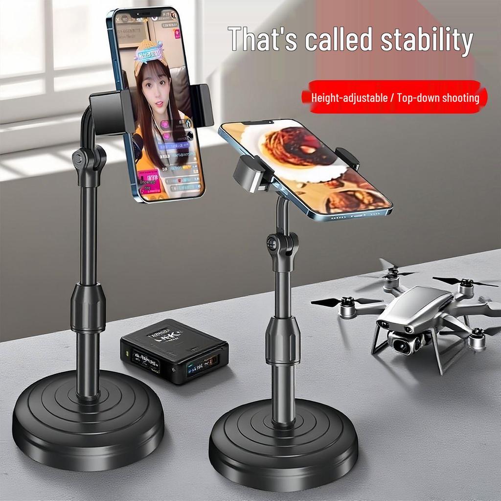 Adjustable Desktop Phone Holder for Photography & Live Streaming - Multi-functional Stand for Easy Viewing and Hands-Free Use