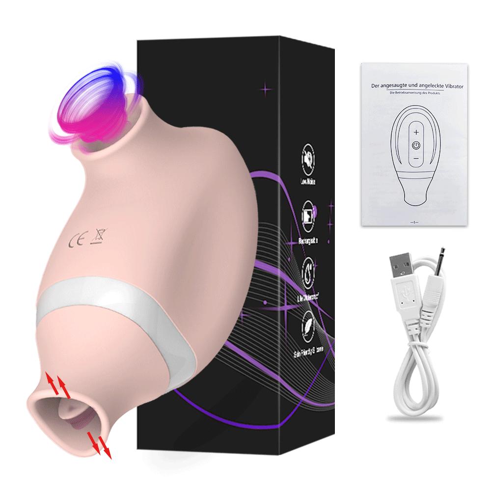 2 In 1 Clitoris Sucking Vibrator for Women Vibrating Egg Licking Oral Clit Vacuum Stimulator Female Goods Sex Toys for Adults