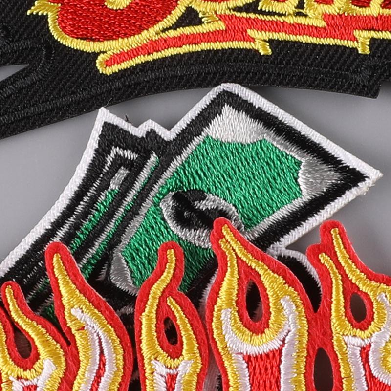 Embroidery Label Source Clothing Accessories English Letter Patch Cloth Badge Embroidery Sticker Cloth Sticker