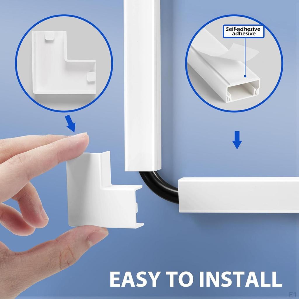 Cable Hider Floor Wire Cover Kit Multifunctional Management Set Organizer for