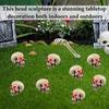 Halloween Skull Statue Human Bones Skull Models Realistic Faux Human Anatomy Table Top Skeleton Heads for Home Decors