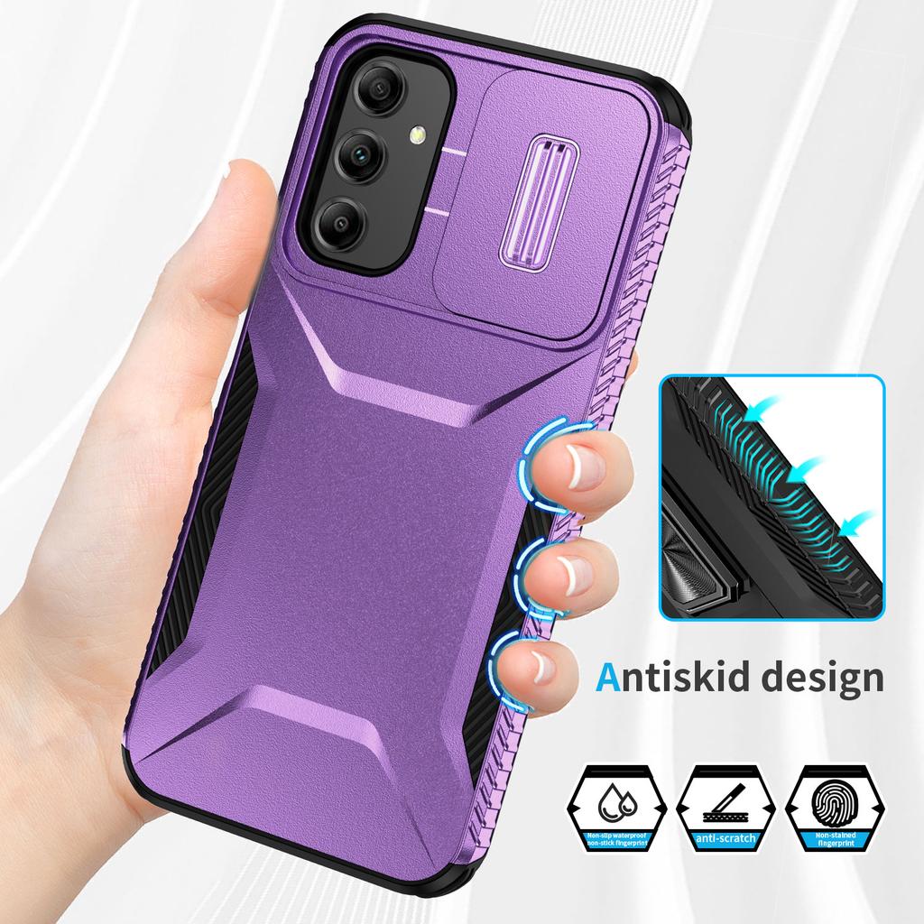 For Samsung Galaxy A14 5G Case Shockproof TPU+PC Phone Cover with Camera Lid
