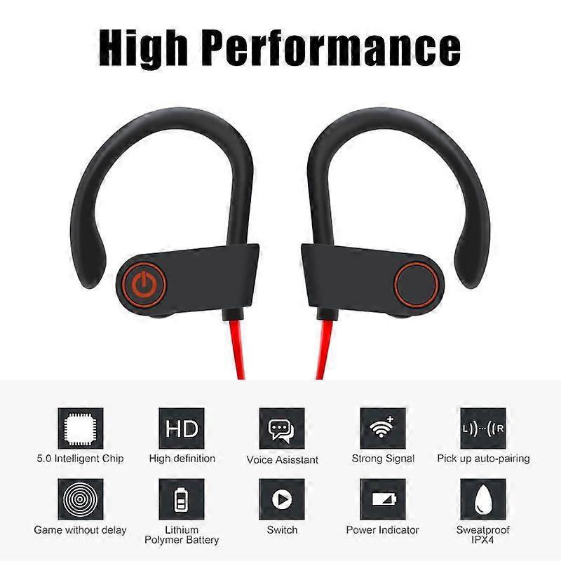 Waterproof Bluetooth 5.0 Earbuds Stereo Sport Wireless Headphones In Ear Headset