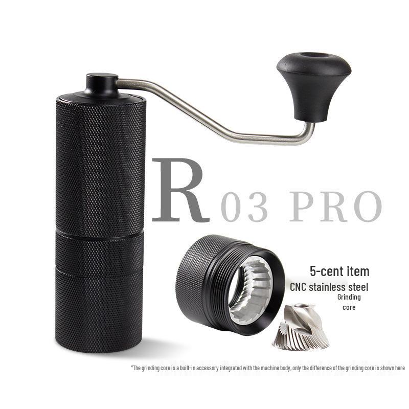 Compact Hand Crank Coffee Bean Grinder - Portable Manual Coffee Tool for Home