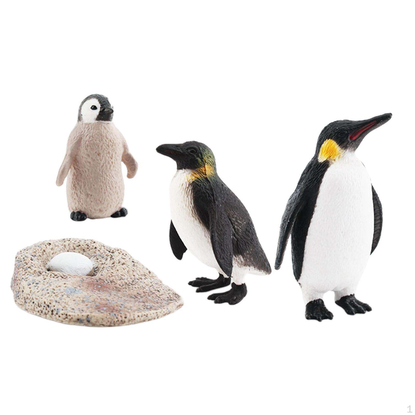 Penguin Growth Cycle Toy Animal Life Model Set, Educational Toys for Kids, Photo Props, Early StyleC
