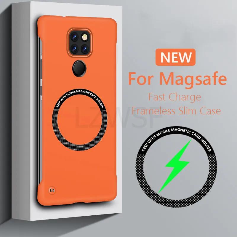 Case For Phone Yulin-003 Frameless Magnetic For Slim Case For Huawei Mate 20 30 40 0 Pro Mate20 Pro Wireless Charging Hard Back Cover