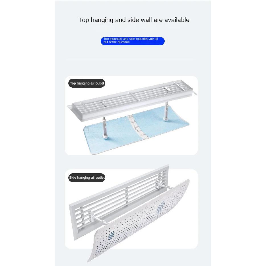 Central Air Conditioning Windshield Duct Type Air Conditioner Outlet Baffle Office Ceiling Anti-Direct Blowing Wind Deflector