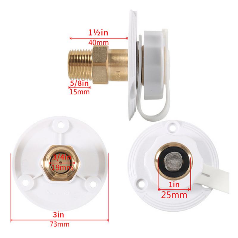 RV Water Fill Port With Vent Inlet RV Water Filler Replacement Hatch Sturdy Water Inlet Hatch RV Water Inlet Connection For Boat