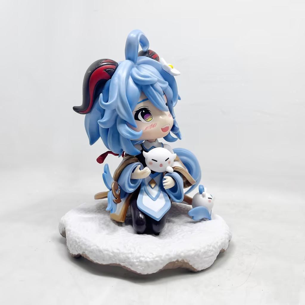 17cm Genshin Impact Anime Game Hu Tao & Ganyu Figure - Kawaii PVC Action Figurine Collection Model Toy Gift - Beautiful Girl Sta
